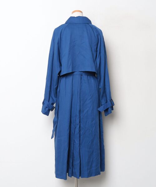 「PAGEBOY」 トレンチコート M ブルー レディース_画像2