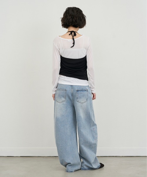 NUJOH tシャツ Layered Strap Sleeveless Set / レイヤードストラップ