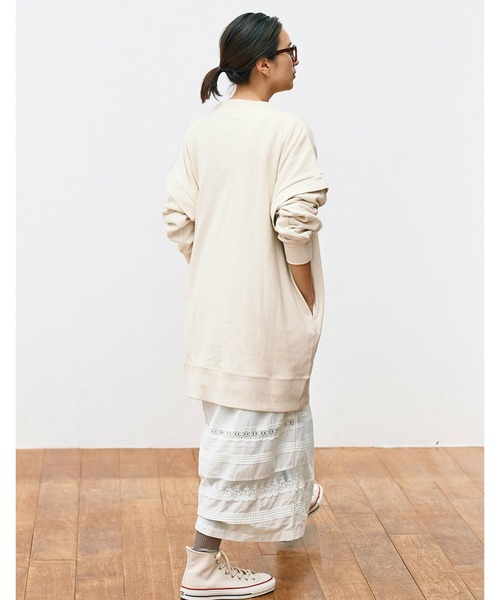 「avecmoi」 長袖ワンピース MEDIUM ホワイト レディース_画像7