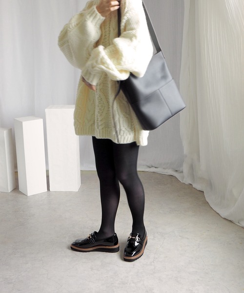 「minia」 フラットパンプス LL ブラック レディース_画像6