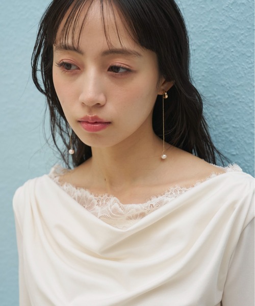 SNIDEL（スナイデル） tシャツ 「USAGI ONLINE限定」レーストリム