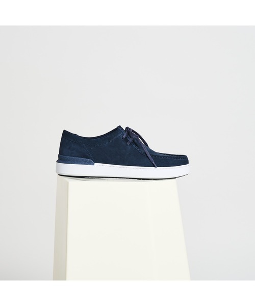 「Clarks」 ローカットスニーカー UK6.5 ネイビー メンズ_画像4
