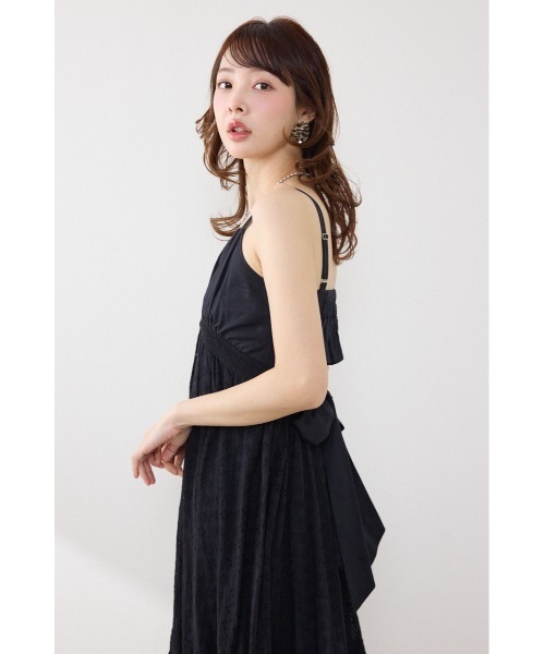 rienda（リエンダ） ワンピース コットンレースティアードキャミ