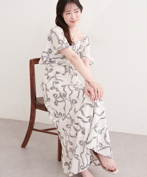 特価⭐︎人気ワンピースセット　フレイアイディー　ナチュラルビューティー natural couture ワンピース 半袖 フロントタックデザインフレア
