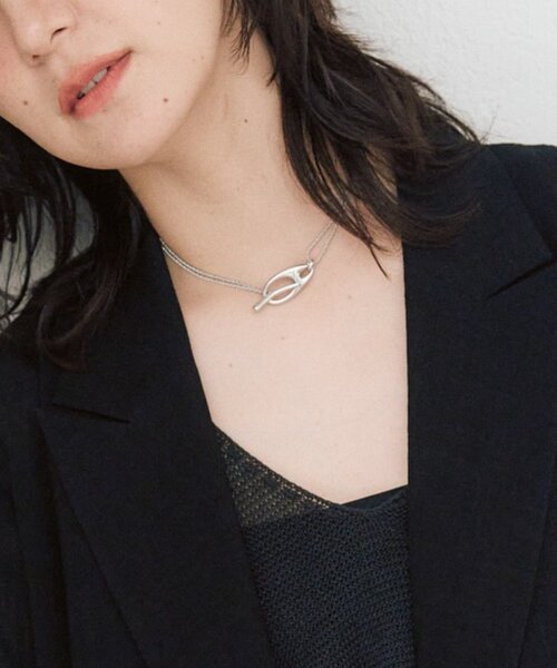 ネックレス 予約「シンプルな装いのアクセントに」2wayモチーフネックレス レディースの画像