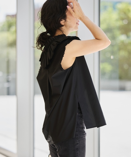 「IENA LA BOUCLE」 ノースリーブブラウス FREE ブルー系その他 レディース_画像5