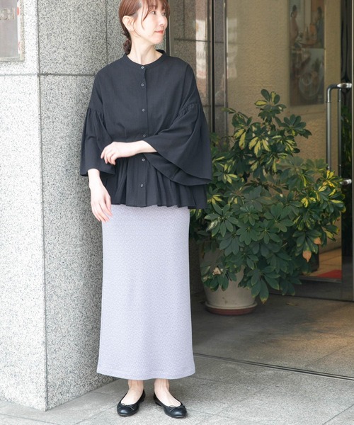 「ITEMS URBANRESEARCH」 7分袖ブラウス FREE ベージュ レディース_画像8
