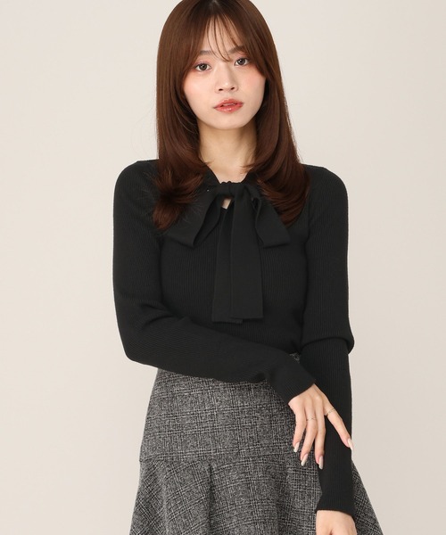 ニット セーター リボンピタニット　1075101 レディース | Heather | 02