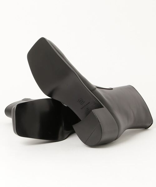 ブーツ LEATHER SQUARE TOE BOOTS メンズの画像