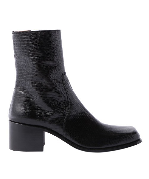 ブーツ LEATHER SQUARE TOE BOOTS メンズの画像