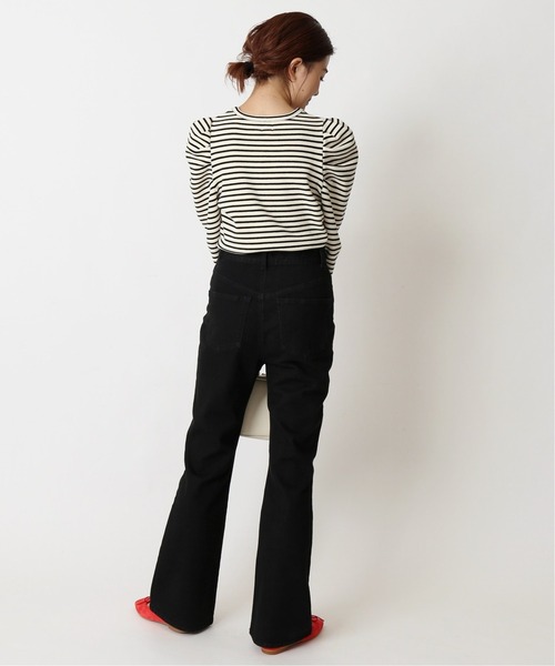 spick and span フレアジーンズ U by SPICK&SPAN パンツ デニム ジーンズ ハイウエストフレア