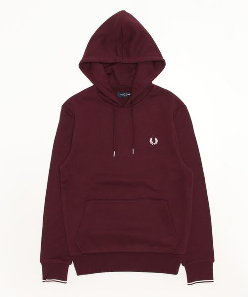 完売品　フレッドペリー　パーカー　キャメル　ロゴスウェットパーカー　S FRED PERRY（フレッドペリー） パーカー Tipped Hooded Sweatshirt