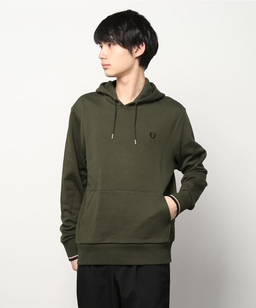 FRED PERRY（フレッドペリー） パーカー Tipped Hooded Sweatshirt
