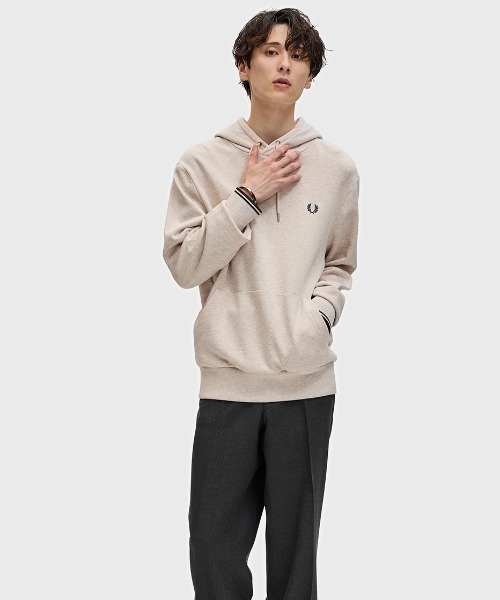 パーカー Tipped Hooded Sweatshirt／フレッドペリーパーカー レディース メンズ FRED PERRY パーカー Tipped Hooded Sweatshirt／フレッドペリー