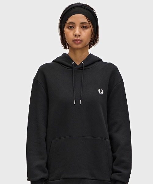 FRED PERRY フルジップパーカー ブラック FRED PERRY フレッドペリー パーカー ジップアップ メンズ