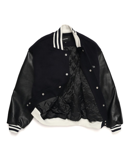 LIBERE スタジャン リベーレ / LEATHER SLEEVE STADIUM JACKET