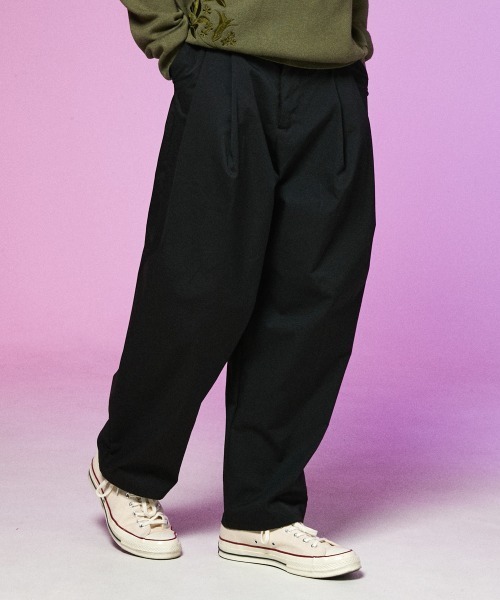 rehacer チノパンツ rehacer チノパン : Big Pocket Wide Tapered Chino Pants Made