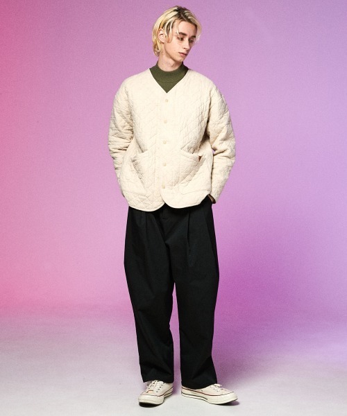 rehacer チノパン : Flutter Wide Curve Pants Made in Japan