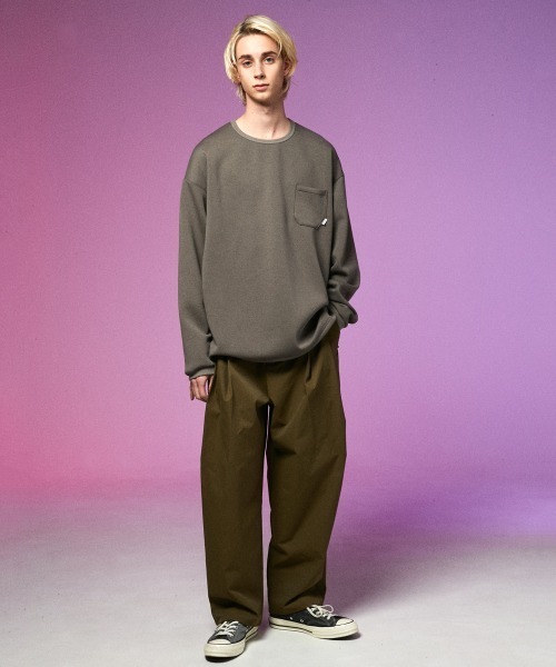 rehacer チノパンツ rehacer チノパン : Botanical Big Pocket Tapered Pants