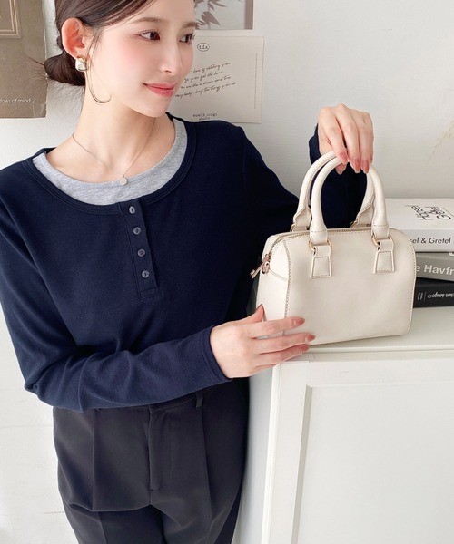 moment+ ボストンバッグ 「累計販売数2万個突破！」フェイクレザー