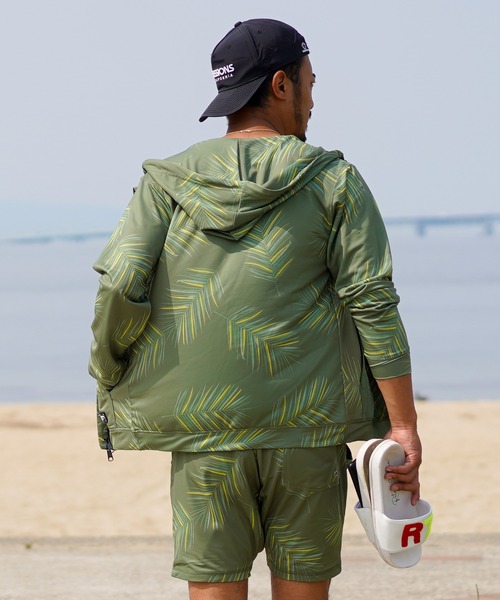 早い者勝ち！　CLEL 透かし編みメッシュジップパーカー CLEL】Watermark Knitting Mesh Zip Parka/透かし編み メッシュ