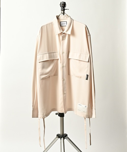 ブラウス シャツ 「ADAMPATEK/アダムパテック」drape looose shirt/ドレープルーズシャツ レディース メンズ