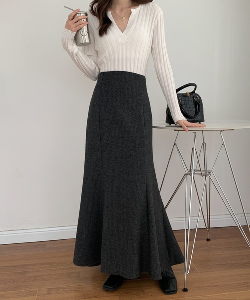 ABITOKYO（アビトーキョー） スカート ツイード マーメイドロング