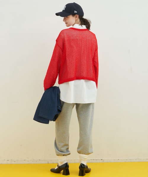 MERLOT（メルロー） ニット セーター アソートプルオーバー透かし編み