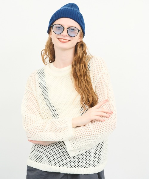 MERLOT（メルロー） ニット セーター アソートプルオーバー透かし編み