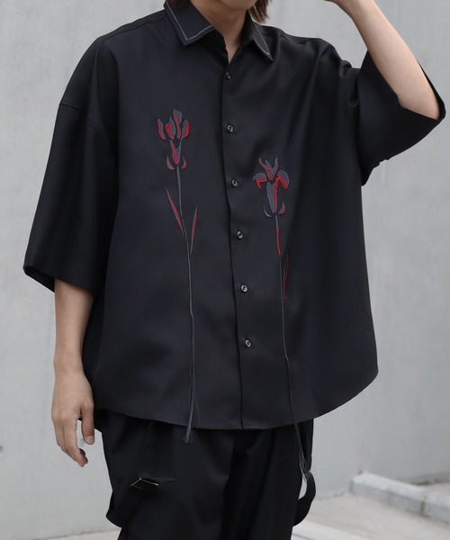 welise（ウェライズ） シャツ 「welise/ウェライズ」フラワーリメイク