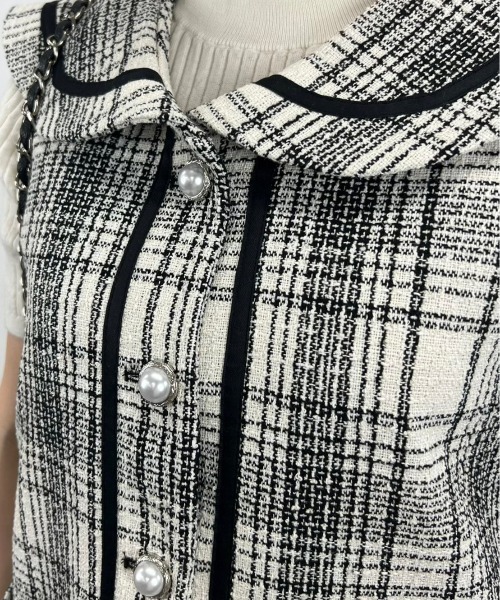 POSY ベスト ジレ 「POSY」Tweed gillet gilet レディース