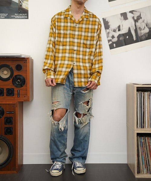 2AM シャツ 「TOWNCRAFT/タウンクラフト」OMBRE LOOP COLLAR SHIRTS 