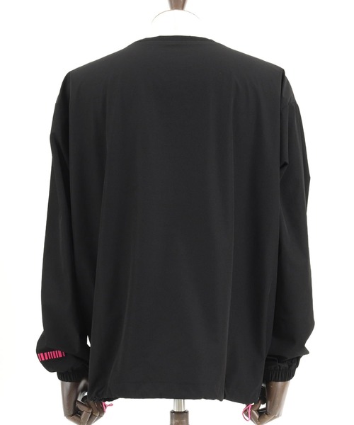 Tシャツ・カットソー MONOHA : 24SS / Nylon blended short sleeve (3colors) 2color 】M LOGO スキッパーショート半袖Tシャツ ／ M LOGO