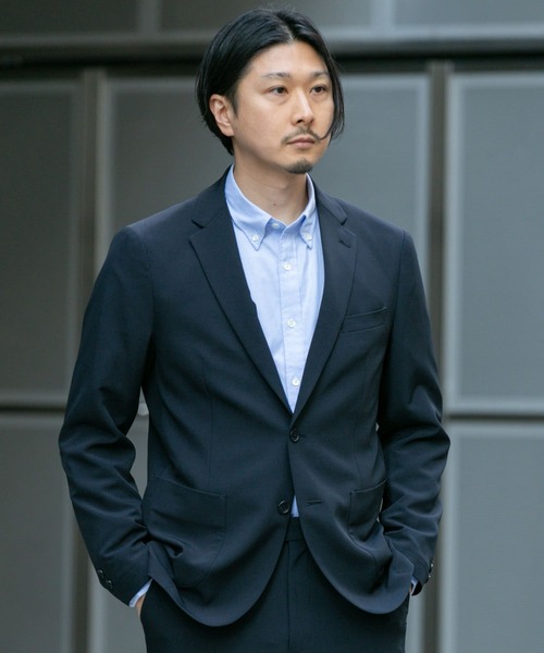セオリー　Theory　イージースーツ　リネン　ストレッチ　ネイビー　現行 URBAN RESEARCH DOORS カジュアルスーツ 「イージーケア」LIFE