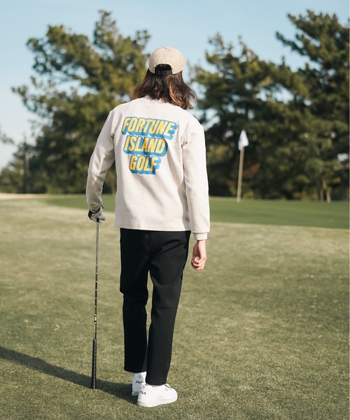 Fortune Island GOLF tシャツ 「Fortune Golf」Impact Mock Neck