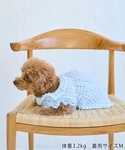 犬 服 「DOG」ぽこぽこギャザーワンピースの詳細画像4