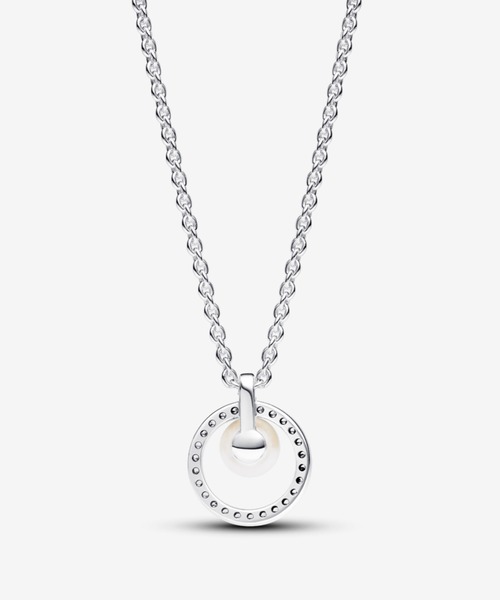 PANDORA ピアス パール ＆ パヴェ ハロー ネックレス ジュエリーセット 