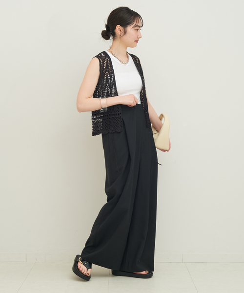 plage（プラージュ） ベスト crochet gilet ベスト レディース