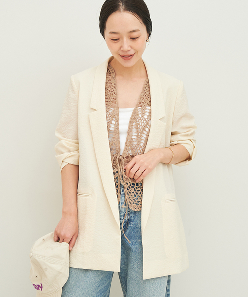Plage nallow collar ジャケット plage（プラージュ） アウター nallow collar ジャケット レディース