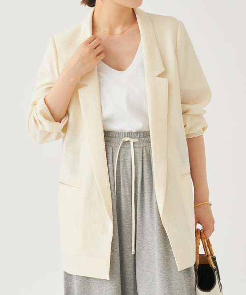 plage アウター nallow collar ジャケット レディース