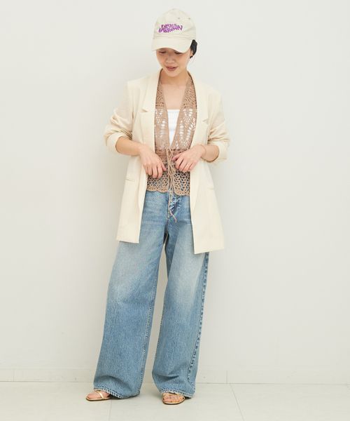 【4/12まで】Plage nallow collar ジャケット ブラック plage（プラージュ） アウター nallow collar ジャケット レディース