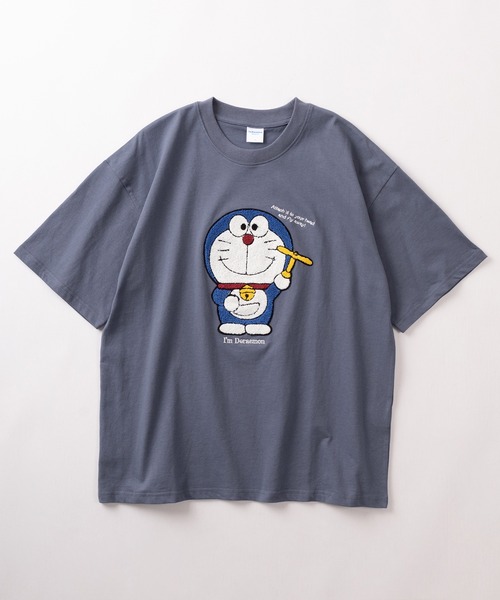 tシャツ Tシャツ レディース 「Doraemon/ドラえもん」ドラえもん＆ジャイアン BIGサガラ刺繍デザイン ワイドシルエット クルーネックTシャ｜zozo｜06