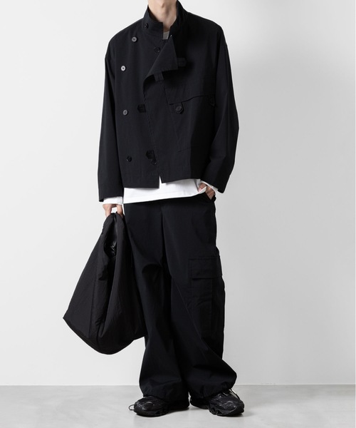 ATTACHMENT tシャツ コットンダブルフェイス スリムフィットL/S