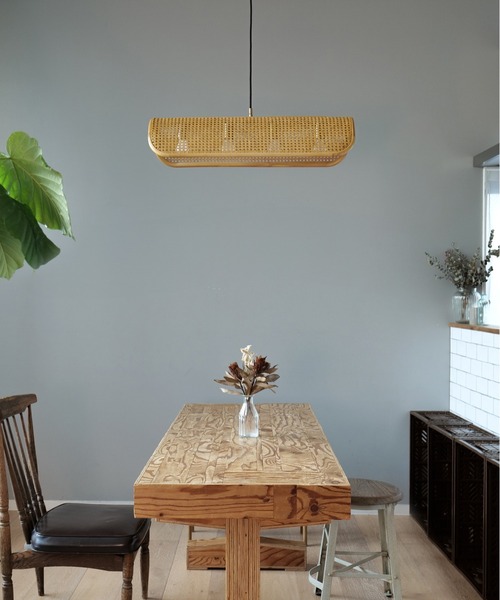 BRID - ともし火 ブリッド ラタン シャンデリア照明ランプ 4灯 ともし火 / RATTAN PENDANT LAMP「4BULB」 その他天井照明、シーリングライト-照明、電球