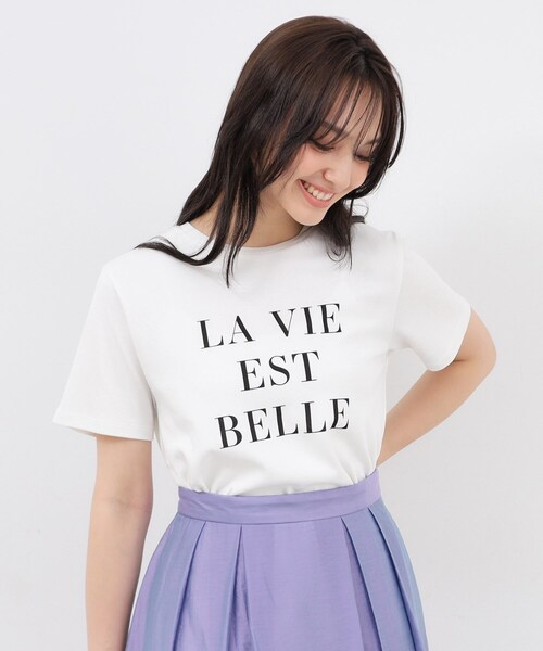 tシャツ 「WEB限定」UV/接触冷感スムースカットソー「洗濯機で洗える」 レディース index tシャツ UV シルケットスムースロゴTシャツ「接触冷感