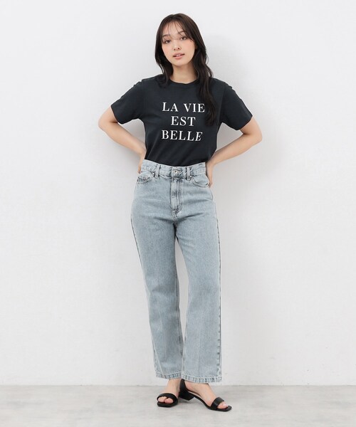 tシャツ 「WEB限定」UV/接触冷感スムースカットソー「洗濯機で洗える」 レディース index tシャツ UV シルケットスムースロゴTシャツ「接触冷感