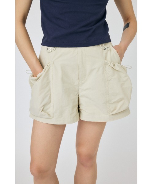 MOUSSY パンツ DRAWSTRING POCKET ショーツ レディース