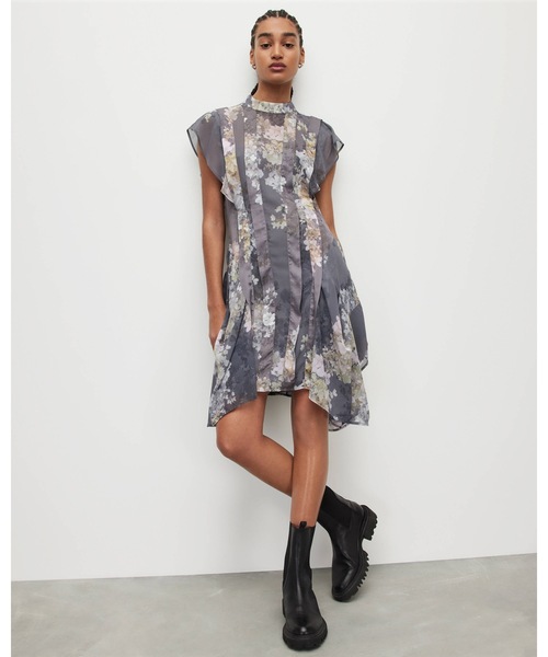 ALLSAINTS」 半袖ワンピース 8 グレー系その他 レディース : 84478225  