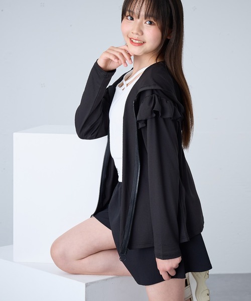 Sono フリル裾UVカットパーカー　ラッシュガード 楽天市場】ラッシュガード レディース おしゃれ UVパーカー