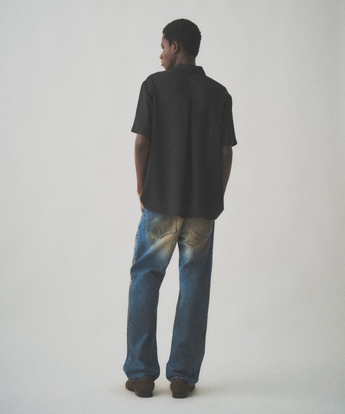 Juha（ユハ） シャツ 半袖 SHEER SHARKSKIN SS SHIRT メンズ